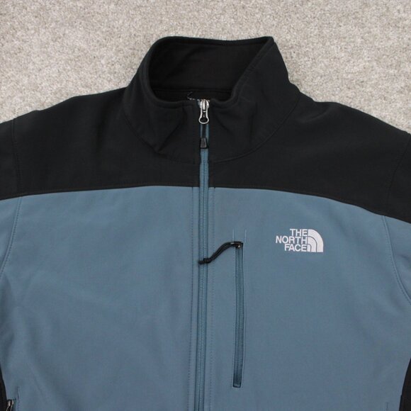 The North Face Jacket Mens Large Blue/Black Apex Bionic 3 Soft Shell Coat - Picture 5 of 14